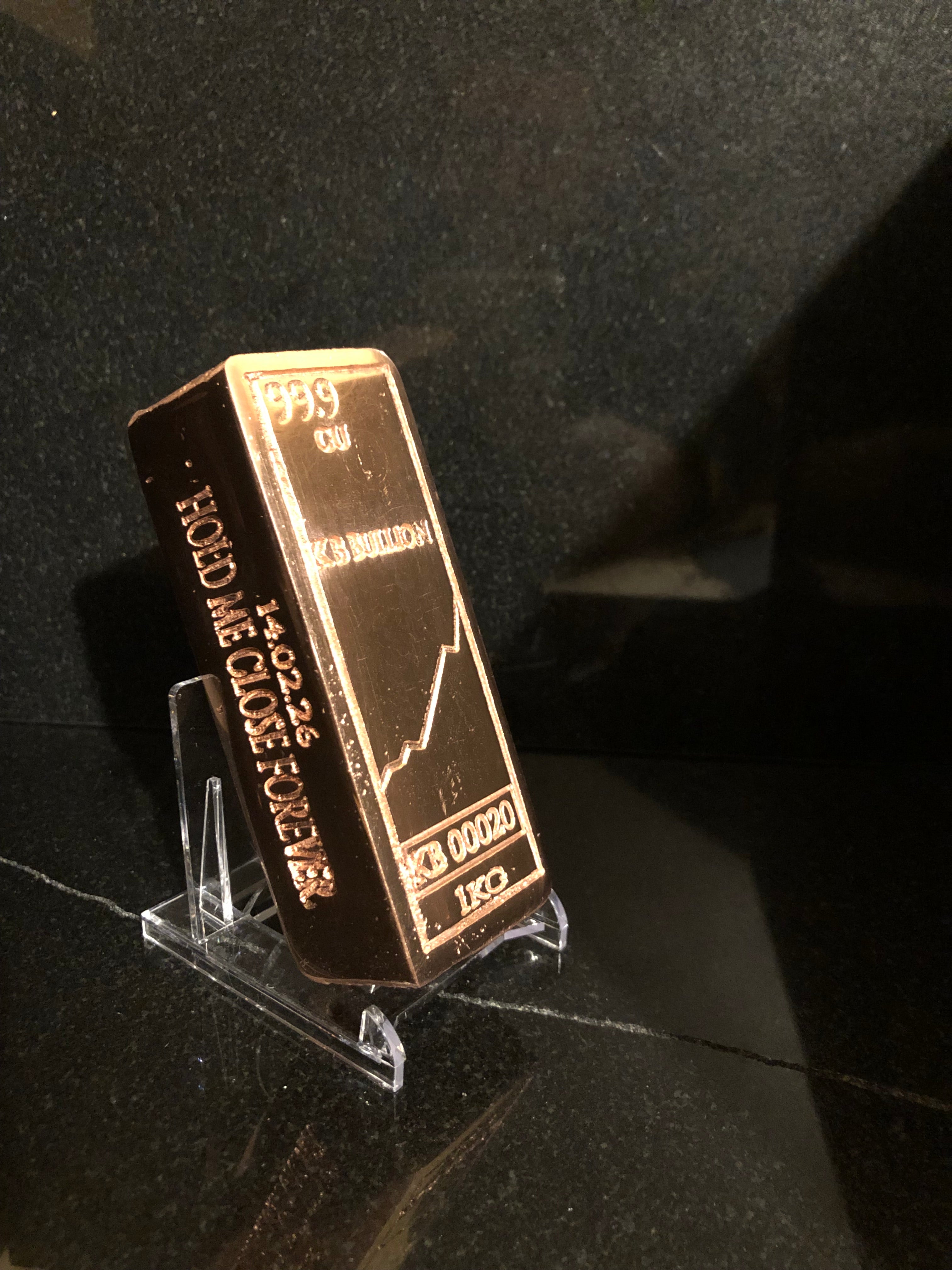 Personalised Copper Bar 1kg