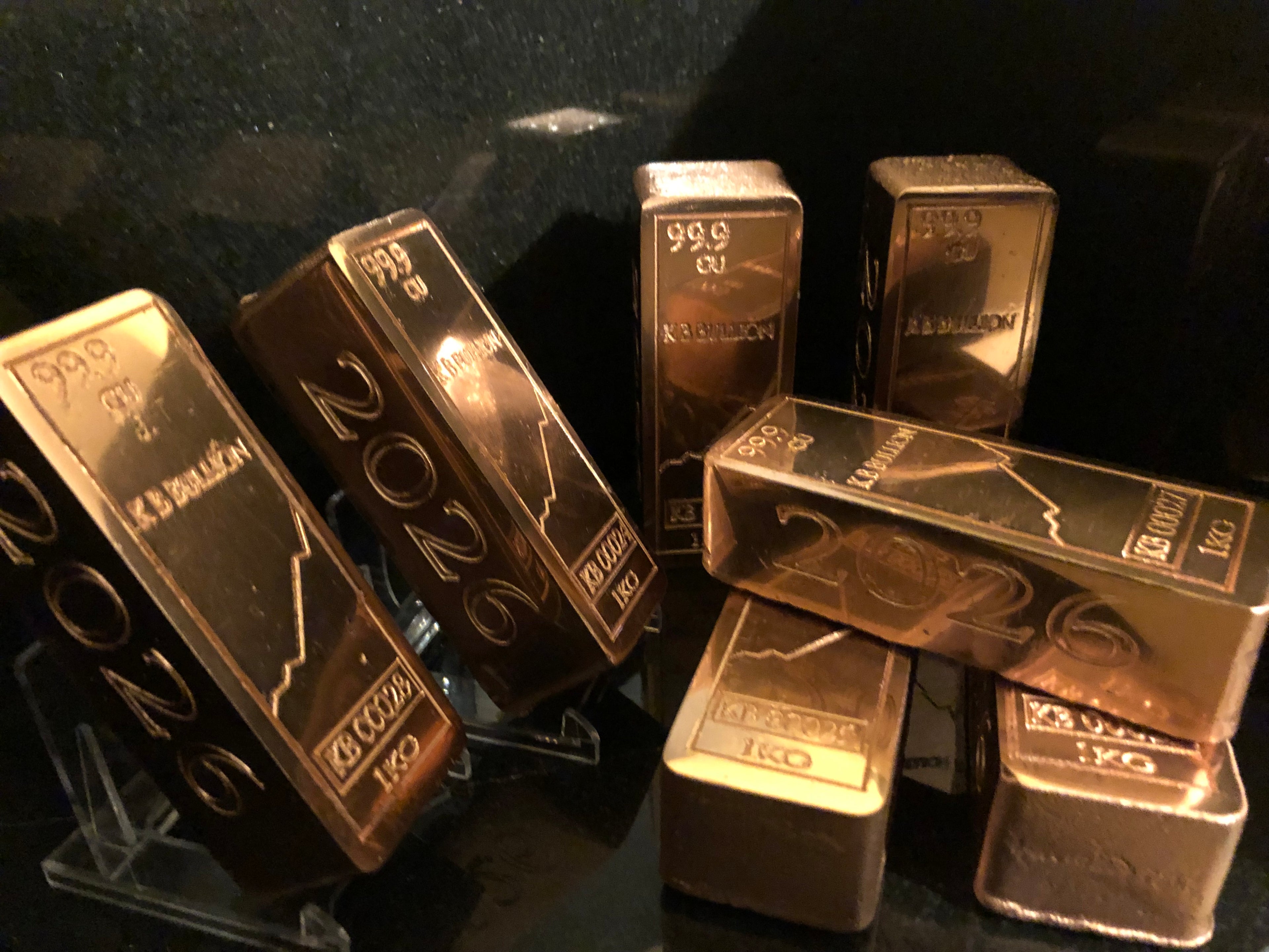 KB Bullion 1kg Mirror-Polished Copper Art Bar - 2026 Edition