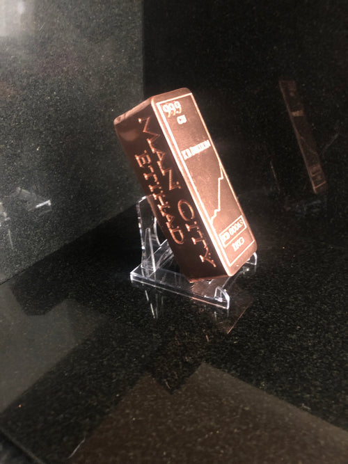 KB Bullion 1kg Mirror-Polished Copper Art Bar - Engraved Ingot Football  Man City Edition