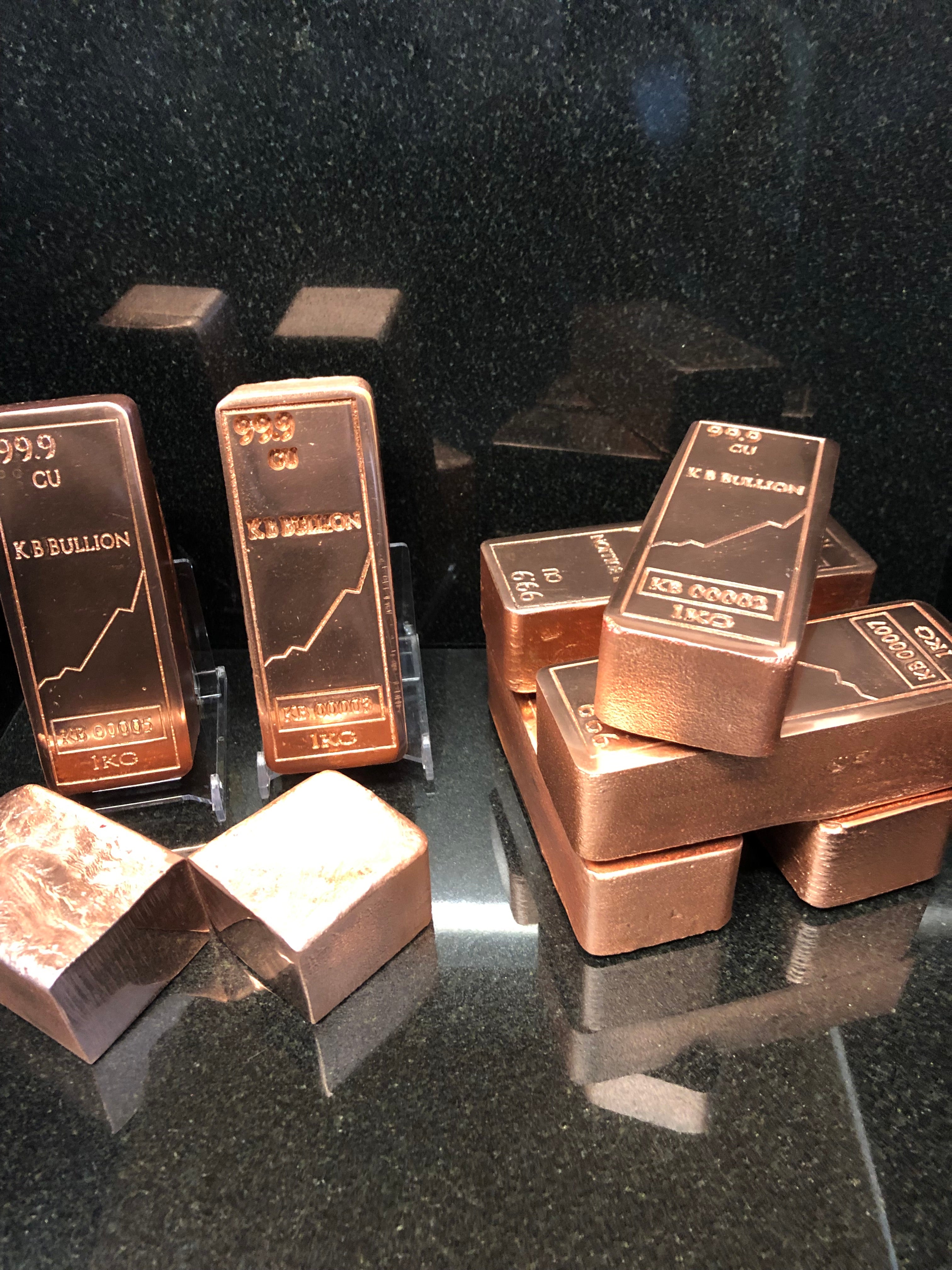KB Bullion 1kg Mirror-Polished Copper Art Bar - 2026 Edition