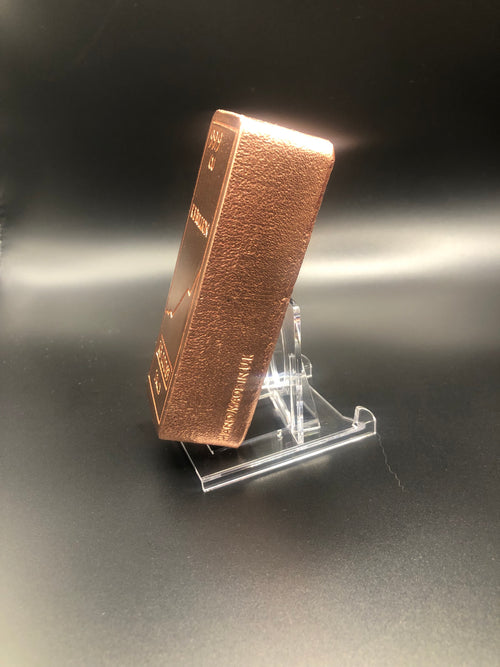 KB Bullion God Bless America copper bar front view showing engraved design